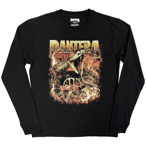 Pantera 'World Domination Tour' (Black) Eco Long Sleeve Shirt