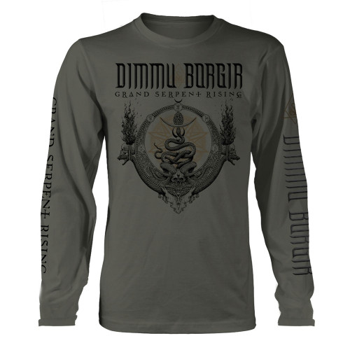 Dimmu Borgir 'Grand Serpent Rising' (Military Green) Long Sleeve Shirt Front