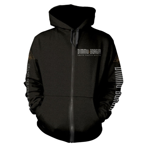 Dimmu Borgir 'Ascent' (Black) Zip Up Hoodie Front