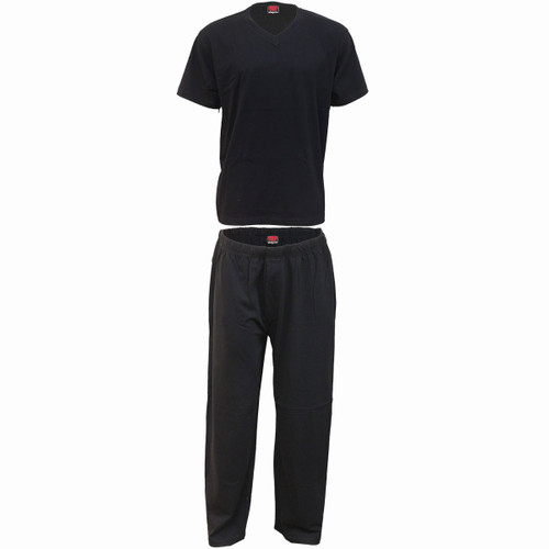 Spiral 'Plain' (Black) 4 Piece Gothic Pyjama Set