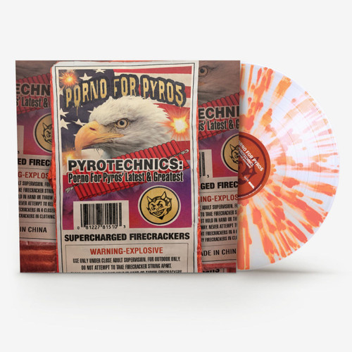 Porno For Pyros 'Pyrotechnics: Porno For Pyros' Latest & Greatest' LP Clear Orange Splatter Vinyl