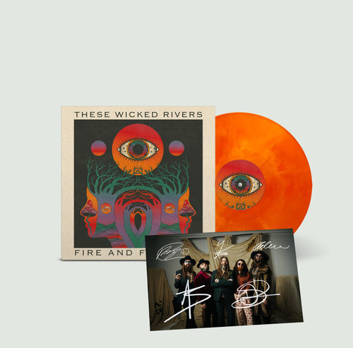 These Wicked Rivers 'Fire And Folklore' LP Fire Vinyl + Exclusive Signed Photo Card