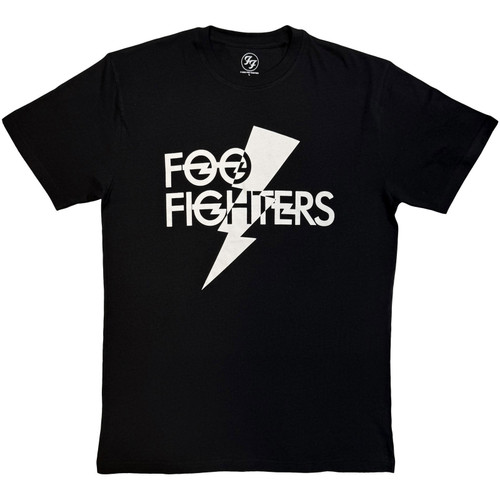 Foo Fighters 'Flash Logo Mono' (Black) Eco T-Shirt