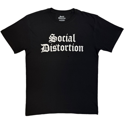 Social Distortion 'Logo Mono' (Black) Eco T-Shirt