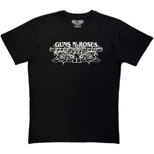 Guns N' Roses 'Logo Mono' (Black) Eco T-Shirt