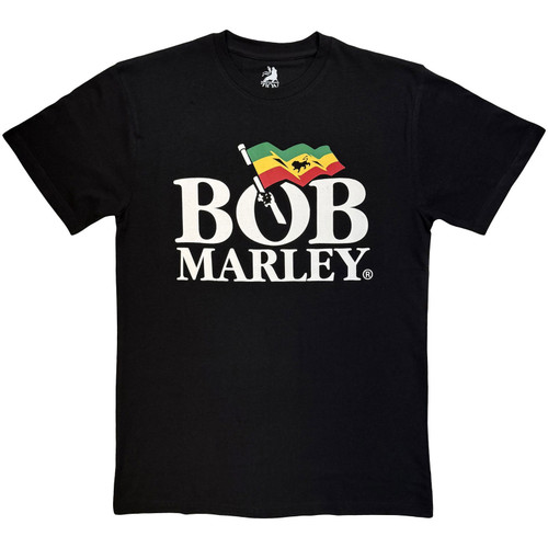 Bob Marley 'Logo Mono' (Black) Eco T-Shirt