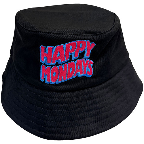Happy Mondays 'Wavy Logo' (Black) Bucket Hat