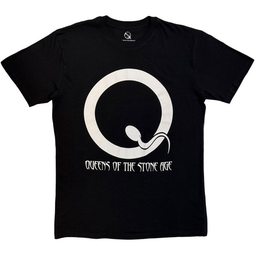 Queens Of The Stone Age 'Sperm Logo Mono' (Black) Eco T-Shirt