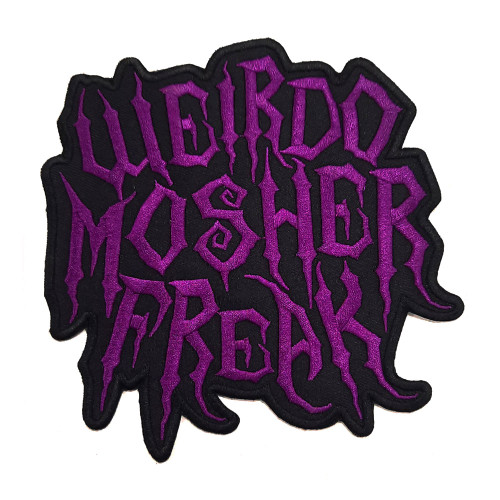 SLF 'Weirdo Mosher Freak Purple' Iron On Patch Large