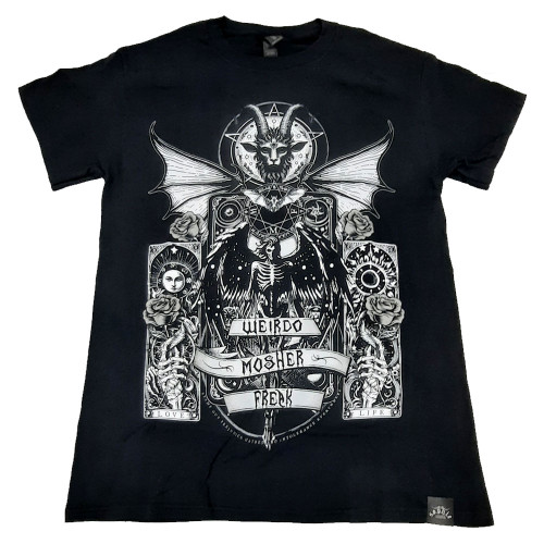 SLF 'Weirdo Mosher Freak Slate' (Black) T-Shirt Front