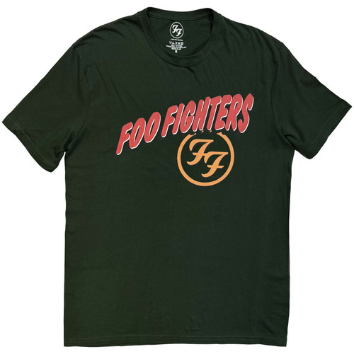 Foo Fighters 'Exhausted' (Green) T-Shirt