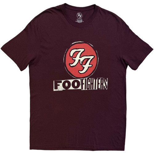 Foo Fighters 'Albums Symbols' (Maroon Red) T-Shirt