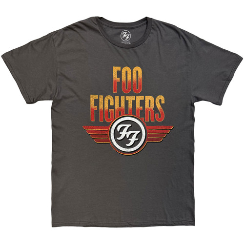 Foo Fighters 'Wings' (Charcoal Grey) T-Shirt
