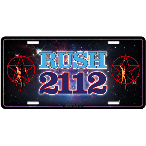 Rush '2112' Number Plate