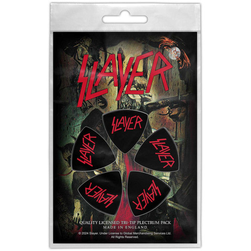 Slayer 'Logo' Tri-Tip Plectrum Pack