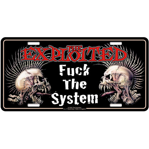 The Exploited 'Fuck The System' 2LP Clear Red Black Splatter Vinyl