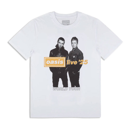 Oasis 'Live '25 Rock N Roll Star' (White) Ex-Tour T-Shirt