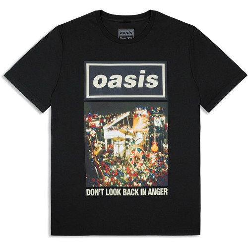 Oasis 'Don't Look Back In Anger Single Cover' (Black) Ex-Tour T-Shirt