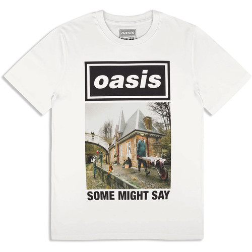 Oasis 'Some Might Say Single Cover' (White) Ex-Tour T-Shirt