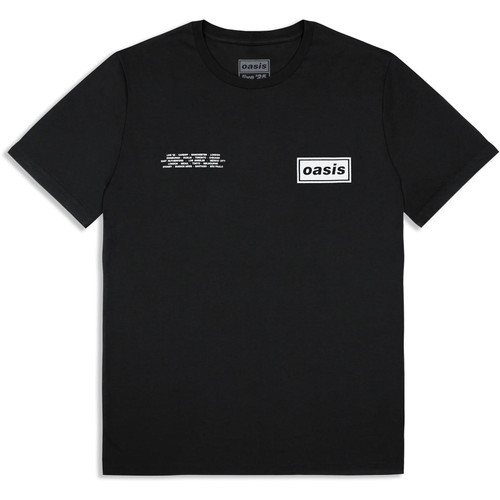 Oasis 'Global Cities Logo' (Black) Ex-Tour T-Shirt
