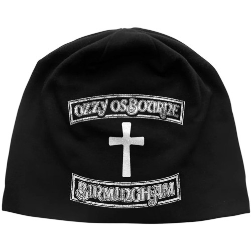 Ozzy Osbourne 'Birmingham JD Print' (Black) Beanie Hat