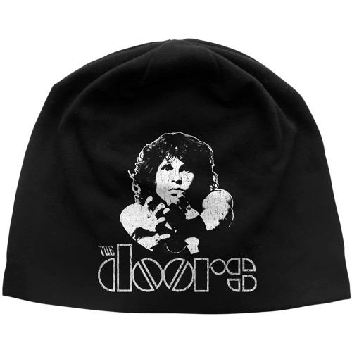 The Doors 'Jim Morrison JD Print' (Black) Beanie Hat