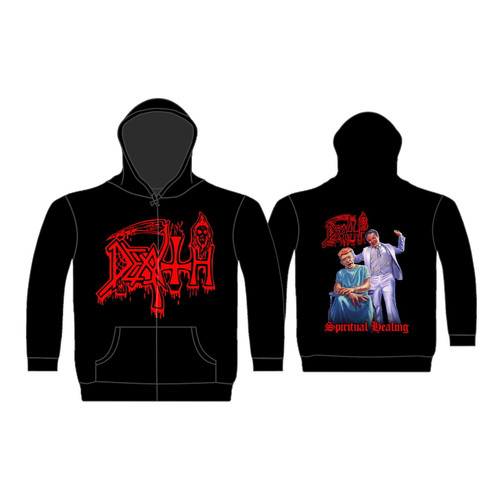 Death 'Spiritual Healing' (Black) Zip Up Hoodie