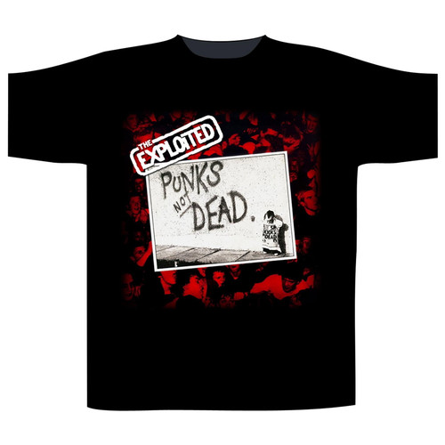 The Exploited 'Punks Not Dead v1' (Black) T-Shirt