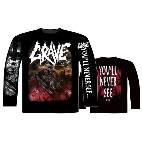 Grave 'You'll Never See' (Black) Long Sleeve Shirt
