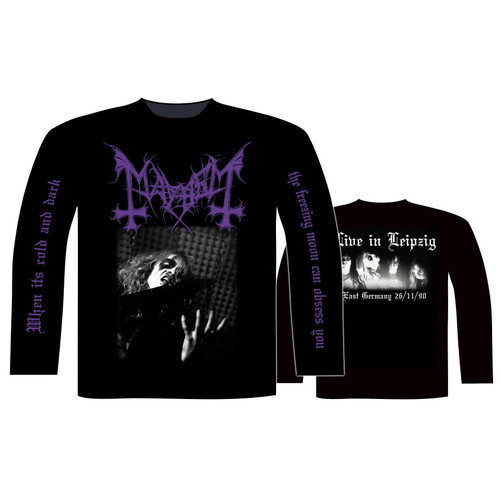 Mayhem 'Live In Leipzig' (Black) Long Sleeve Shirt