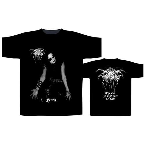 Darkthrone 'The Fist In The Face Of God / Fenriz' (Black) T-Shirt