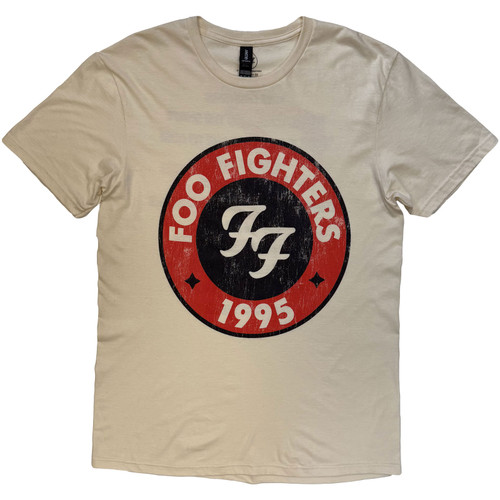 Foo Fighters '1995-2025 Albums' (Natural) T-Shirt