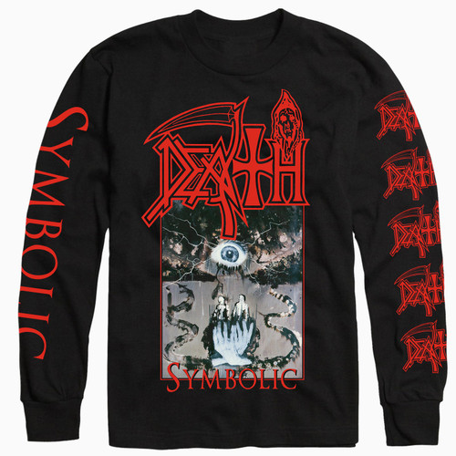 Death 'Symbolic v1' (Black) Long Sleeve Shirt - US Import