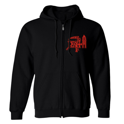 Death 'Symbolic v1' (Black) Zip Up Hoodie - US Import