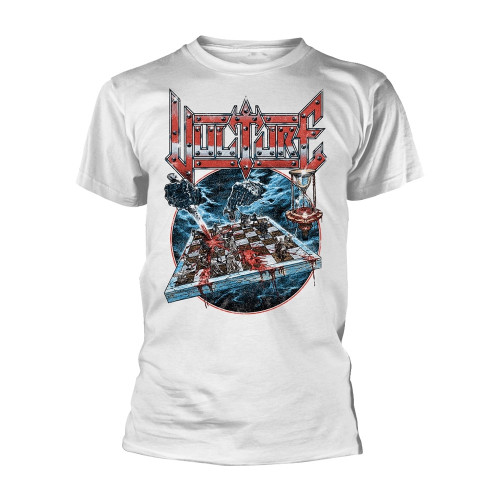 Vulture 'Heavier Than Time' (White) T-Shirt Front