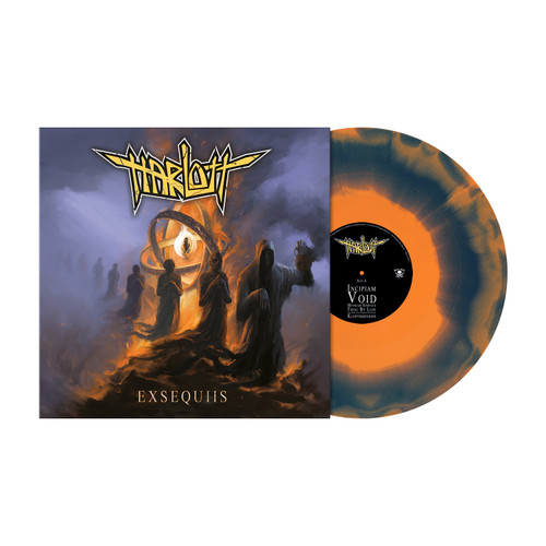 PRE-ORDER - Harlott 'Exsequiis' LP Orange Blue Merge Vinyl - RELEASE DATE 11th September 2026