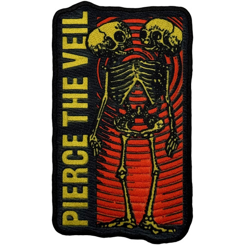 Pierce The Veil 'Wavy Skeleton' Iron On Woven Patch