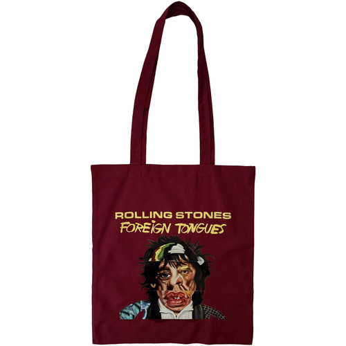 The Rolling Stones 'Foreign Tongues' Cotton Tote Bag