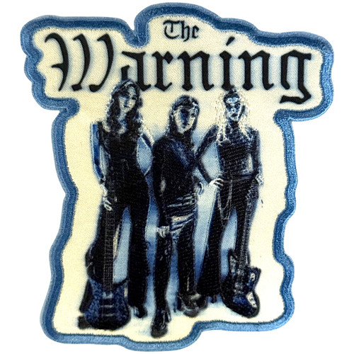 The Warning 'Blue Blur' Iron On Woven Patch