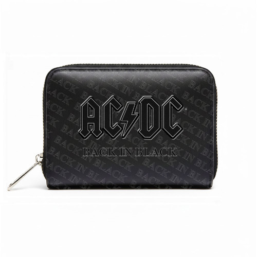 AC/DC 'Back In Black' Rocksax Zip Top Purse