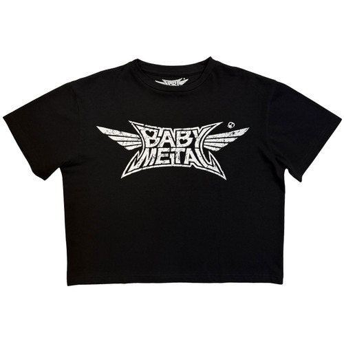 BABYMETAL 'Pentagram' (Black) Womens Fitted Crop Top