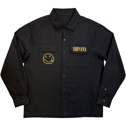 Nirvana 'Logos Split' (Black) Casual Shirt