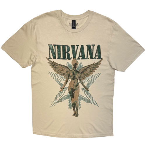 Nirvana 'Angel Vintage' (Sand) T-Shirt