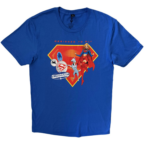 DC Comics 'Supergirl Designed To Fly' (Blue) T-Shirt