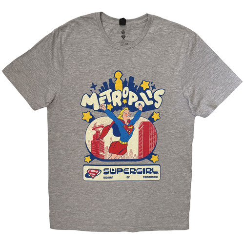 DC Comics 'Supergirl Metropolis' (Grey) T-Shirt