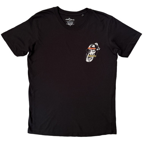 The Rolling Stones 'Foreign Tongues Pocket Logo' (Black) T-Shirt