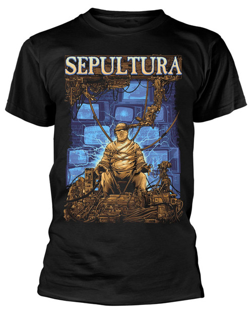 Sepultura 'Chaos A.D.' (Black) T-Shirt Front