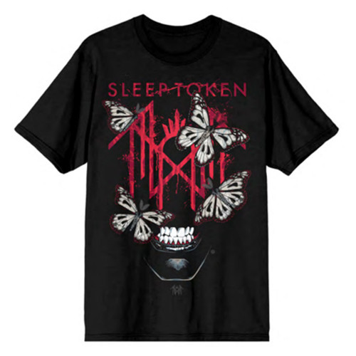 Sleep Token 'Rhys Logo Face' (Black) T-Shirt