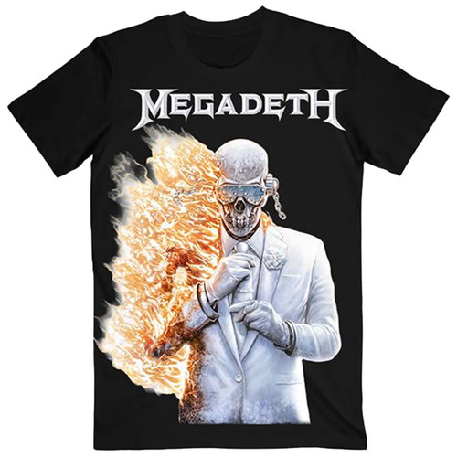 Megadeth 'White Album Vic Flame' (Black) T-Shirt