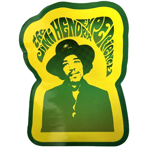 Jimi Hendrix 'Jimi & Swirl Logo' Sticker